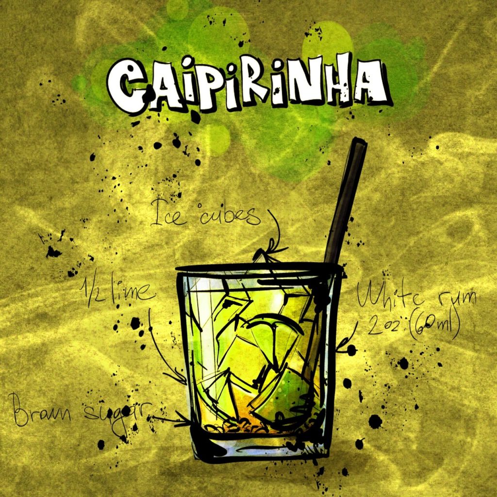 cocktail, caipirinia, alcohol