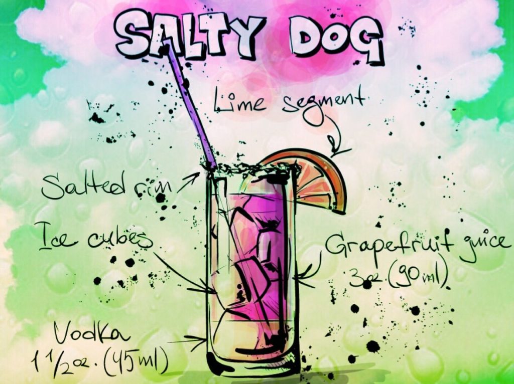 cocktail, salty dog, alcohol